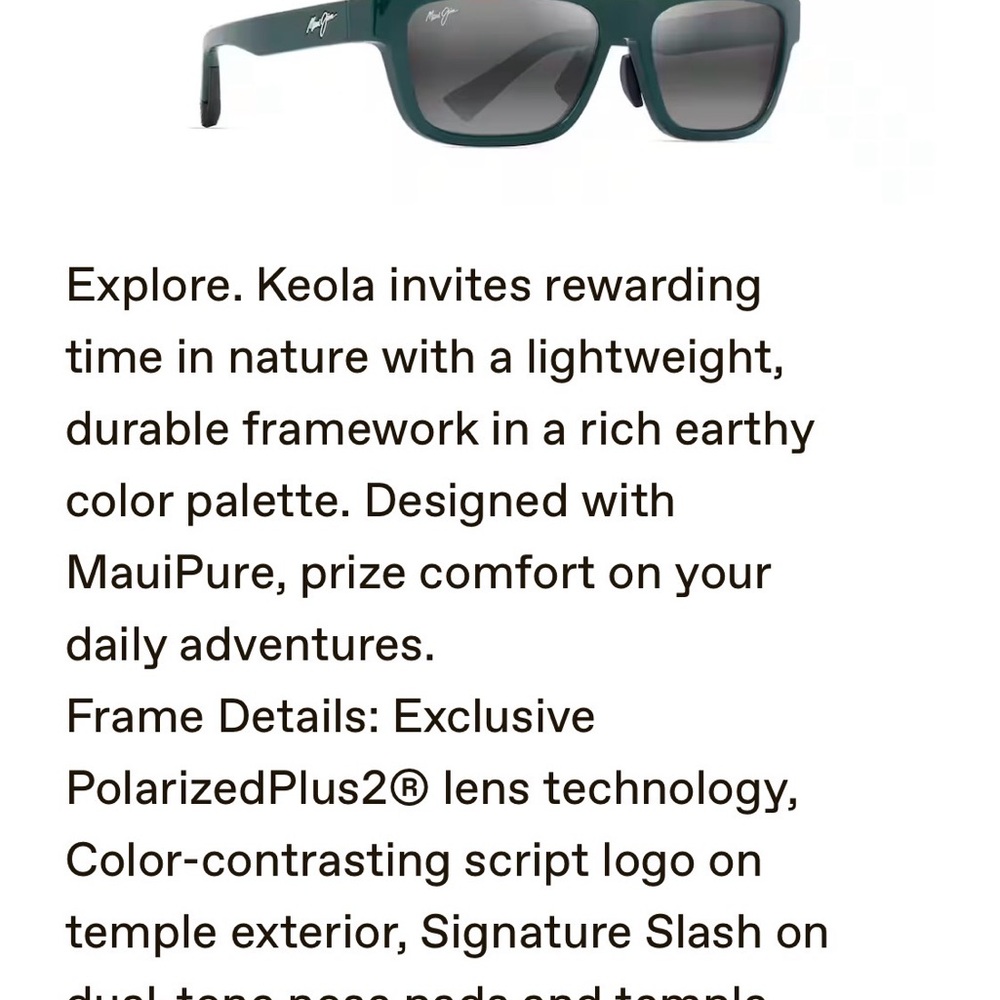 Maui Jim Keola model polarized Sunglasses! *NWT - Picture 6 of 13